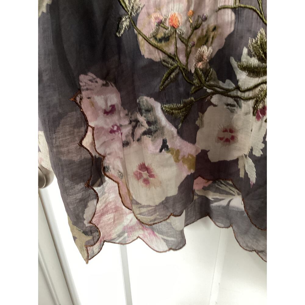 Aratta Silent Journey Multicolor Embroidered Blouse Shirt, detailed, multicolor - Picture 6 of 14